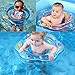 Baby Swimming Ring Floats with Safety Seat Double Airbag Swim Rings for Babies Kids Swimming Float Baby Floats for Pool Swim Training Aid Kids PVC Pool Floats for Toddlers of 6-24 Months - Blue