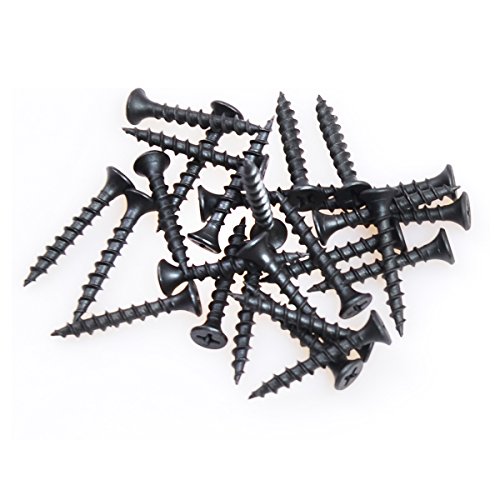 South Main Hardware 330105 1-1/4 Inch #8 Coarse Thread, 9 lbs, Black Drywall Screw with Phillips Drive Bugle Head, 9 Pound, 9 Pound