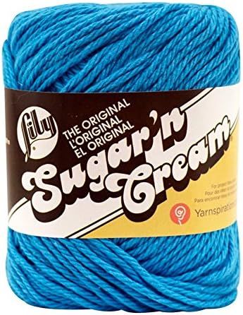 Lily Sugar'n Cream Yarn - Solids-Hot Blue,2-Pack