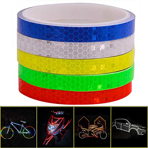 EVEDMOT Reflective Tapes 5 Colors Safety Reflective Warning Stickers