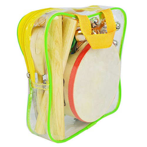 A-STAR AP0017 Children's Handheld Percussion Set, Set of 10 Pieces