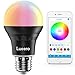 LUCERO Smart Light Bulb - Color Changing Bluetooth Light Bulb - Colored Mood Lighting LED Light Bulbs for Relaxation and Party Lights - No WiFi Hub Needed