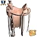 HILASON 15″ Western Horse Saddle Leather Wade Ranch Roping Tanthumb 1