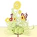 Paper Spiritz Sunflowers Pop up Card Birthday, Mother's Day Anniversary Thank You Card for Husband Daughter Wife, Graduation Sympathy Blank Card Wedding, with Envelopes all Occasions