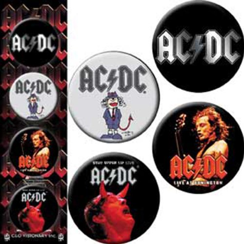Licenses Products ACDC Logo Assorted Artworks 1.25