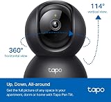 Tapo C201 Pan/Tilt Indoor Camera 1080p Night Vision 360° 2-Way Audio view 4