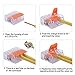 Lever Nuts, Wire Connector Assortment Pack Compact Splicing Connector Lever Nut Kit for Electrical Wires Solid Stranded Flexible Wires A221-412 A221-413 A221-415 2 Conductor, 3 Conductor, 5 Conductor
