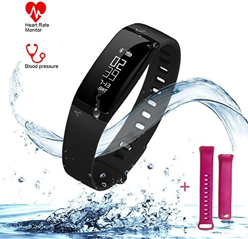 Smart Band: Blood Pressure Watch Heart Rate Sleep Monitor Fitness Tracker | Smart Bracelet with Steps Calorie Notification Alerts (HFB-X)