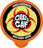 Crazy Cups, Crazy Caff Bold Coffee, for the Keurig K Cups 2.0 Brewers, 22 Count