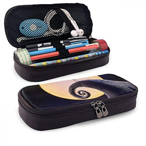 The Nightmare Before Christmas Pencil Case Big Capacity Pencil Bag Durable Makeup Pen Pouch with Double Zipper Pen Holder for School/Office