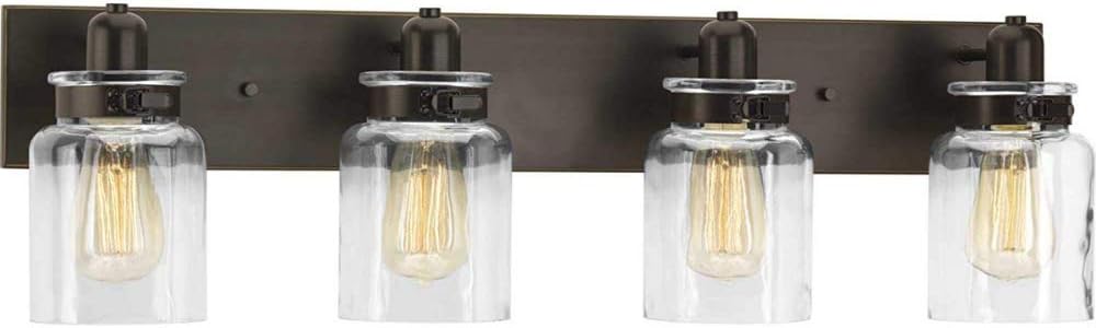 Bathroom Vanity Light Fixture Bath Interior Lighting Antique Bronze 4 Lights Amazon Com