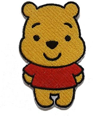 InspireMe Family Owned Winnie The Baby Bear Fully Embroidered Iron On Patch (3.75" x 2.5")