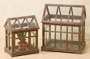 Mini Gewachshaus Holz Gross Amazon De Garten