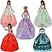 E-TING 5 Pcs Fashion Handmade Clothes Dresses Grows Outfit for Barbie Doll Q