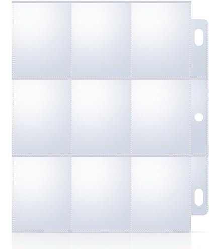120 Pack 9 Pocket Page Protectors, Sooez Single Sided Trading Card Sleeves for 3 Ring Binder, Baseball Cards Holder, Protective Pages Sheets for Binders Album, Fit for Collectible Games, Sports Cards