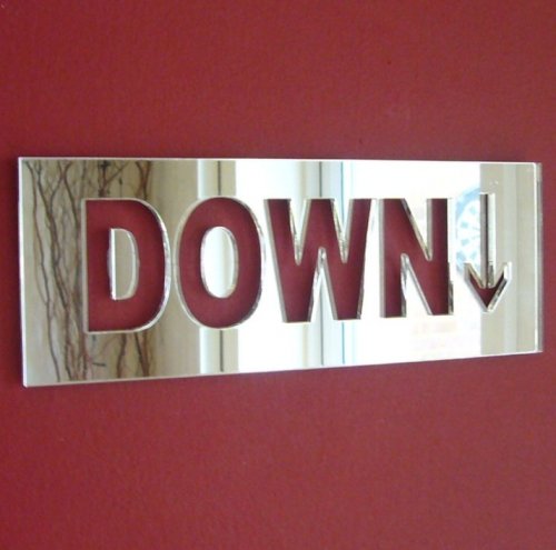 Super Cool Creations DOWN mirror 45cm x 30cm