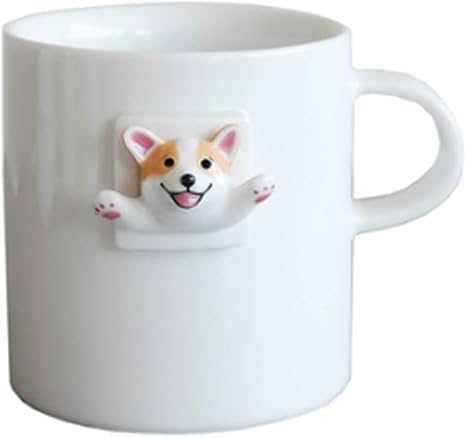 Amazon Miaold マグカップ いぬ コーギー ホワイト かわいい 耐熱 コーヒーカップ 保温 耐冷 陶器 マグ カップ 北欧 コップ かわいい 電子レンジ保温対応 300ml 子ども用コップ オンライン通販