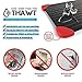 Thawt Defrosting Tray with Silicone Rapid Thaw Frozen Food Fast No Electricity, Battery, Microwave, Heating Pads, or Chemicals Safest Quickest Natural Eco Friendly to Defrost Meat, Chicken, Vegetables