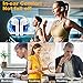  Wireless Earbuds with Charging Case,Bluetooth Earbuds with Mic for Running,Wireless Bluetooth Earphones with Microphone，Mini Sports Earbuds Compatible iOS Android Samsung Huawei Phones XR X 8 7 White