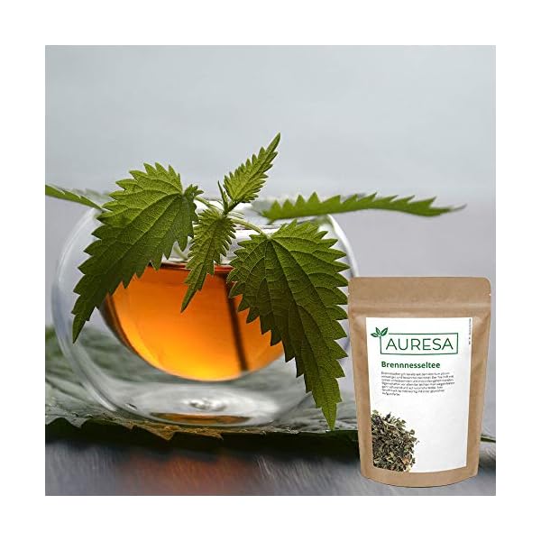 AURESA Kräutertee Brennnesseltee | Mild-würzig im Geschmack | Herrlich aromatischer Tee aus getrockneten Brennesseln – Bild 4