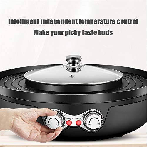 SEAAN Electric Hot Pot Grill Removable Shabushabu Pot Grill Detachable
