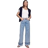 Gap Womens High Rise Wide Leg Cuffed Jean