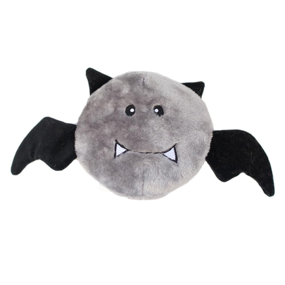 ZippyPaws Halloween Brainey - Bat Dog Plush Toy for Dogs