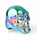 COPAUL Jewelry Biker Men Stainless Steel Large Skull Ring,Rainbow Color,Size 9