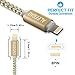 iPhone charger, ALEEGAO 6.5Ft Extra Long Nylon Braided Charging Cable Cord Lightning to USB Cable Charger Compatible with iPhone8 7/7 Plus/6s/6s Plus/6/6Plus/5s/5, iPad/iPod and more (3 Pack Gold)