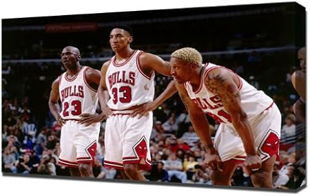 Amazon De Michael Jordan Scottie Pippen Und Dennis Rodman Kunstdruck