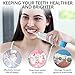 Water Flosser, AOIEORD Cordless Oral Irrigator with 3 Modes & 4 Replaceable Jet Tips, Portable Anti-touching Mistakenly Dental Water Flosser for Family and Braces