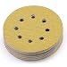 LotFancy 5-Inch 8-Hole 60 Grit Dustless Hook-and-Loop Sanding Disc Sander Round Sandpaper (60 Grits,Pack of 100)