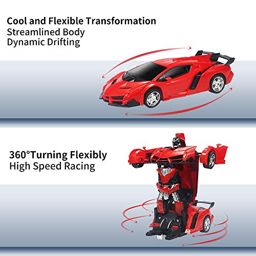Remote Control Car Transforming Robot, Transform RC Car Robot with One