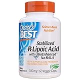 Doctor's Best Stabilized R-Lipoic Acid with BioEnhanced Na-RALA 100mg 60 veggie caps