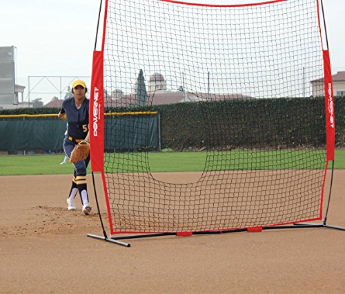 image for PowerNet 7x7 ft Pitch-Thru Protection Screen for Softball | 49 sqft Ba