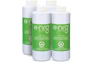 4 QUARTS Odorless, Smoke-Free Ethanol Fireplace Fuel | Best Flame, Fast Pour, Long Burn, Safety-Tested, Made in USA | Bio Ethanol Fuel For Fire Table Top Fire Pit Ethanol Fireplaces | e-NRG Bioethanol