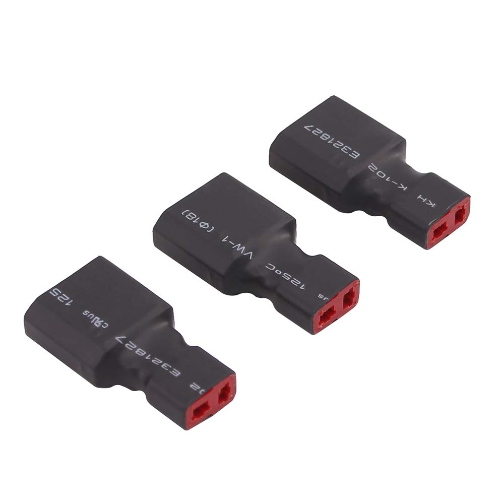 OliYin T-Plug Deans Style Female to XT90 / XT-90 Male Connector Adapter(pack of 3)