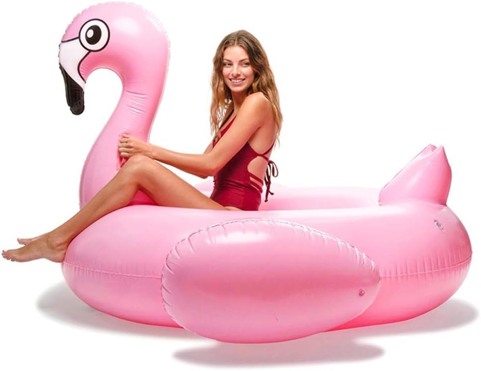 Wonderful ltd. Giant Flamingo Inflatable Pool Float, 80in X 80 X 50 Pool Float Ride On, Pool Island, Fun Beach Floaties, Swim Party Toys, Pool Island, Summer Pool Raft Lounge for Adults & Kids Summer