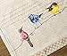 Maison d' Hermine Placemats Set of 4 100% Cotton Washable Cloth Place Mats, Reusable Table Mats for Kitchen Dining Decoration, Party, Wedding, Restaurant Spring/Summer (Birdies On Wire, 13