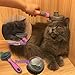 Hesiry Cat Brush Pet Soft Shedding Brush, Removes Loose Undercoat Gently, Pet Slicker Brush for Matted and Tangled Hair with Self Cleaning Button Pink