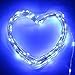Icicle Solar Powered String Light, 26ft 120LED Flexible Copper Wire Indoor/Outdoor Waterproof Decorative Light For Patio, Path, Lawn, Garden, Pergola, Balcony, Yard, Fence Decorations (Blue)