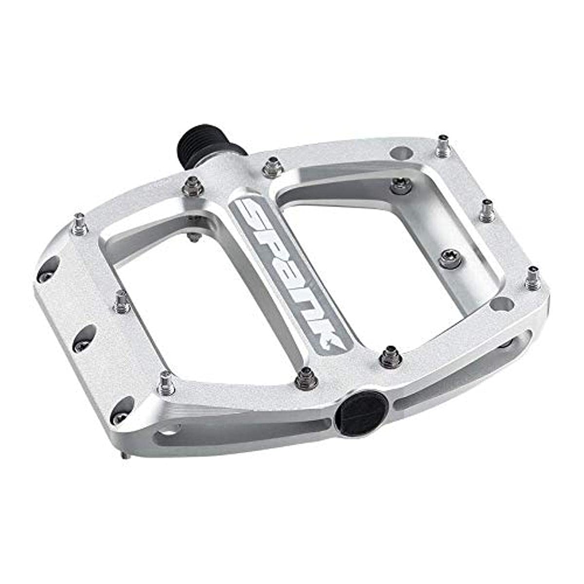 Spank Spoon Reboot S Raw Silver Unisex Adult Bike Pedals, 90 x 105 mm
