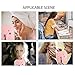 Kiya Makeup Mirror with Lights - 26 LED Vanity Mirror with Detachable 10X Magnification - 360° Rotation-Touch Screen Dimming - Retractable Bracket - USB Charging -Pink