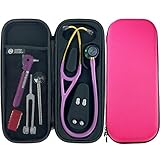 Pod Technical Cardiopod Hard Stethoscope Case - Hot Pink for Littmann Cardiology scopes