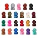 Auihiay 500 Pieces 23 Colors Colorful Octagon Sealing Wax Beads with 4 Pieces Tea Candles and 1 Piece Wax Melting Spoon for Wax Stamp Sealing
