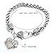 Godyce Heart Cheer Bracelet Cuff Women Men Gril Charm - Red Crystal