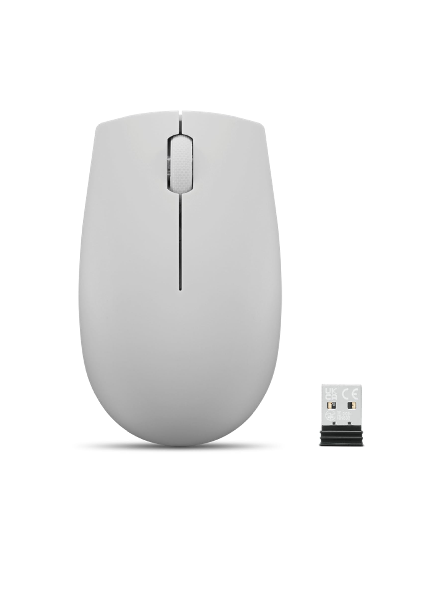Photo 1 of Lenovo 300 Wireless Mouse – Computer Mouse for PC, Laptop with Windows – Ambidextrous Design – 2.4 GHz Nano USB Receiver – 12 Month Battery Life