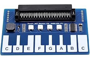 Luejnbogty For Micro-Bit Expansion Board Mini Piano Music Expansion Board Cool Colourful Lights/Buzzer/Keypad Interface