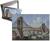 Photo Jigsaw Puzzle of The great East River suspension bridge--Connecting the citie
