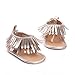 Voberry Summer Baby Boy Girls bling bling Moccasins Tassel Soft Soled Anti-slip Sneakers (6~12 Month, Gold)